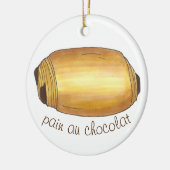 Pain Au Chocolat Croissant Pastry Chef Bakery Keramisch Ornament (Links)