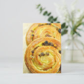 Pain au raisins briefkaart (Staand voorkant)