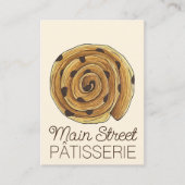 Pain Aux rozijnen Franse patisserie bakkerij chef- Visitekaartje (Voorkant)