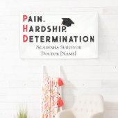 Pain, Hardship, Determination – Funny PhD Quote Spandoek (Insitu)