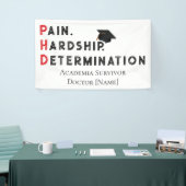 Pain, Hardship, Determination – Funny PhD Quote Spandoek (Beurs)