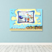 Pain In The Neck | Get Well 24x16 Canvas Afdruk (Insitu (Houten vloer))