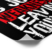 Pain Is Just Weakness Leaving Your Body Motivation Poster (Hoek)