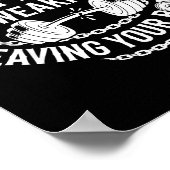 Pain Is Weakness Leaving Your Body Gym Workout Men Poster (Hoek)