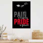 Pain Pride Forever Bodybuilding Motivatie Poster (Keuken)