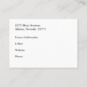 Pain Relief Center Striped Visitekaartje (Achterkant)