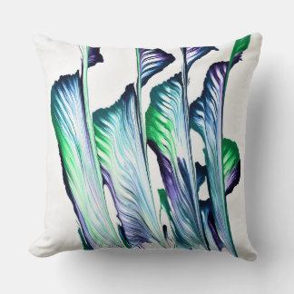 Pain Remover 1 Purple Green Abstract Accent Pillow Kussen