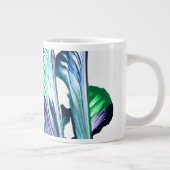Pain Remover 1 Purple Green Abstract Drink Mug Grote Koffiekop (Rechts)
