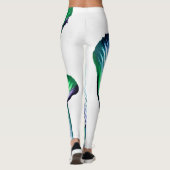 Pain Remover 1 Purple Green Abstract Leggings (Achterkant)