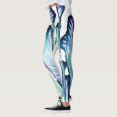 Pain Remover 1 Purple Green Abstract Leggings (Links)