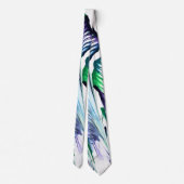 Pain Remover 1 Purple Green Flower Abstract Tie Stropdas (Achterkant)