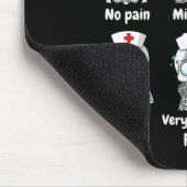 Pain Scale Cute Nurse Skeleton Halloween Trauma Fu Muismat (Hoek)