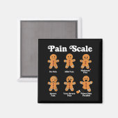 Pain Scale Funny Gingerbread Christmas Nurse Pain  Magneet (Voorkant / Achterkant)