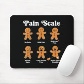 Pain Scale Funny Gingerbread Christmas Nurse Pain  Muismat (Met muis)