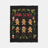 Pain Scale Gingerbread Essment Rn Er Nurse Christm Fleece Deken (Voorkant)