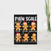 Pain Scale Gingerbread Trauma Nurse Christmas Nurs Kaart (Voorkant)