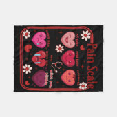 Pain Scale Heart Candy Trauma Nurse Triage Valenti Fleece Deken (Voorkant (Horizontaal))