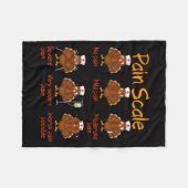 Pain Scale Nurse Turkey Thanksgiving Trauma Funny  Fleece Deken (Voorkant (Horizontaal))