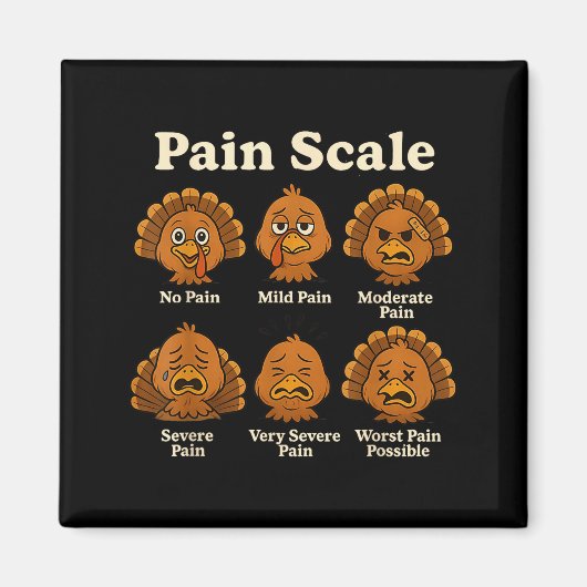 Pain Scale Pumpkin Pain Essment Trauma Nurse Hallo Magneet (Voorkant)