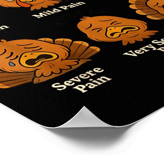 Pain Scale Pumpkin Pain Essment Trauma Nurse Hallo Poster (Hoek)