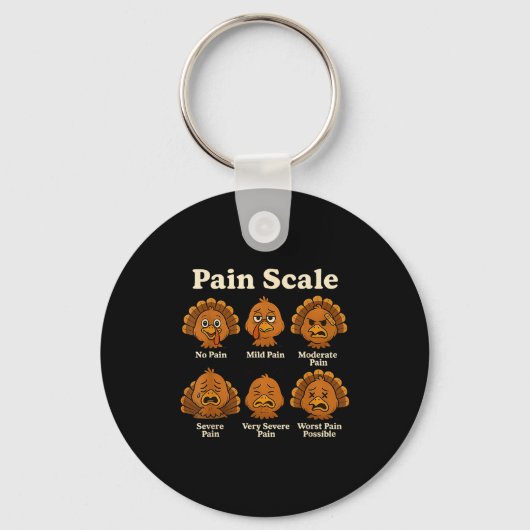 Pain Scale Pumpkin Pain Essment Trauma Nurse Hallo Sleutelhanger (Voorkant)