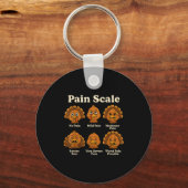 Pain Scale Pumpkin Pain Essment Trauma Nurse Hallo Sleutelhanger (Voorkant)