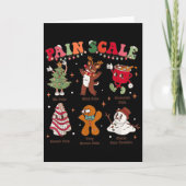 Pain Scale Retro Christmas Nurse Triage And Pain E Kaart (Voorkant)