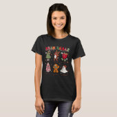 Pain Scale Retro Christmas Nurse Triage And Pain E T-shirt (Voorkant volledig)