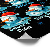Pain Scale Snowman Healthcare Worker Pain Essment  Poster (Hoek)