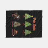 Pain Scale Snowman Nurse Christmas Tree Snow Pajam Fleece Deken (Voorkant (Horizontaal))