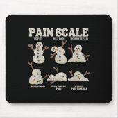 Pain Scale Snowman Nurse Christmas Xmas Snow Pajam Muismat (Voorkant)