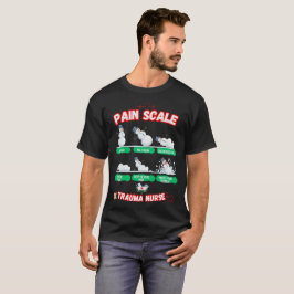 Pain Scale Snowman Trauma Verpleegster T-shirts
