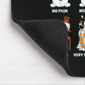 Pain Scale Snowman Xmas Funny Nurse Christmas Icu  Muismat (Hoek)