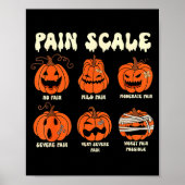 Pain Scale Soky Pumpkin Fall Halloween Trauma Nurs Poster (Voorkant)