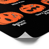 Pain Scale Soky Pumpkin Fall Halloween Trauma Nurs Poster (Hoek)