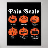 Pain Scale Soky Pumpkin Fall Halloween Trauma Nurs Poster (Voorkant)
