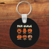 Pain Scale Soky Pumpkin Fall Halloween Trauma Nurs Sleutelhanger (Voorkant)