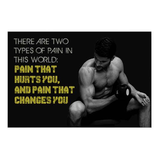 Pain That Changes You Motivational Poster (Voorkant)