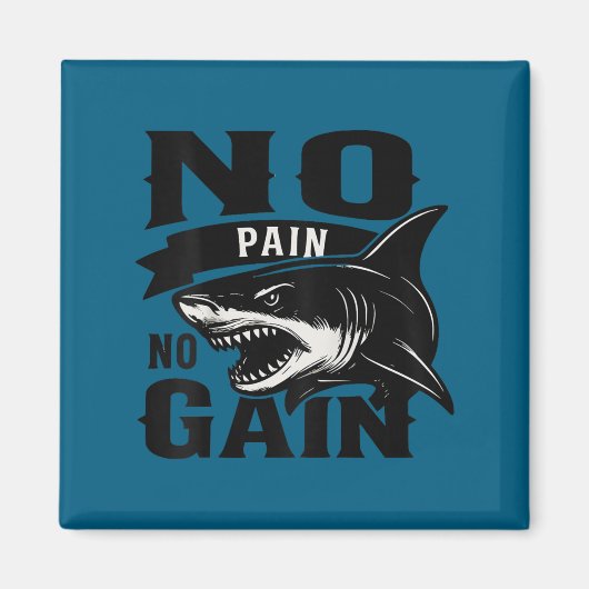 Pain Today Wer Tomorrow Motivational Gym Insration Magneet (Voorkant)