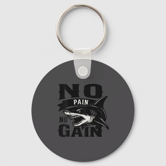 Pain Today Wer Tomorrow Motivational Gym Insration Sleutelhanger (Voorkant)