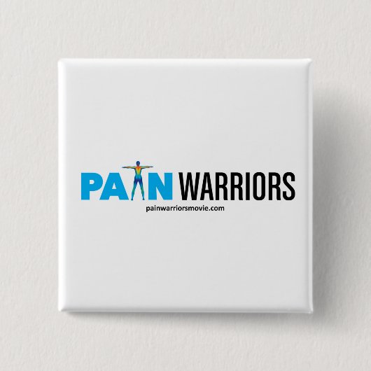 Pain Warriors Movie Vierkante Button 5,1 Cm (Voorkant)
