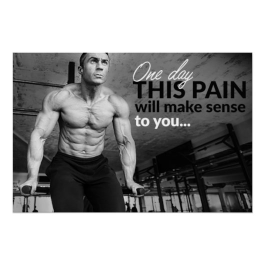 Pain Will Make Sense Motivational Poster (Voorkant)