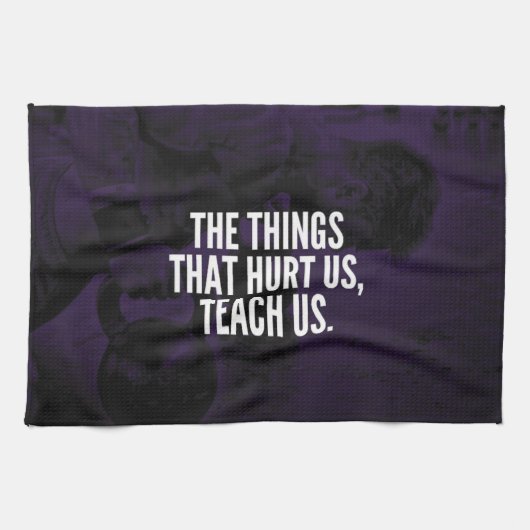 Pain - Workout Inspirerend woorden - Kettlebell Theedoek (Horizontaal)