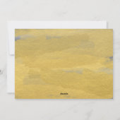 Pained Gold Merry-kerstfeestdag Fotokaart Feestdagenkaart (Achterkant)