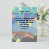 PAINED TORAH Bar Bat Mitzvah Party-kaart Kaart (Staand voorkant)