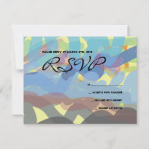 PAINED TORAH Bar Bat Mitzvah Reply card