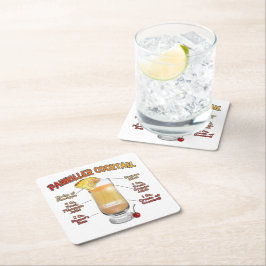 PAINKILLER Cocktail Recipe Art Kartonnen Onderzetters