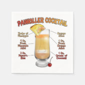PAINKILLER Cocktail Recipe Art Servet (Voorkant)