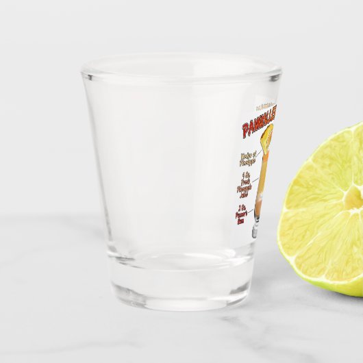 PAINKILLER Cocktail Recipe Art Shot Glas (Links)