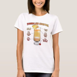 PAINKILLER Cocktail Recipe Art T-shirt
